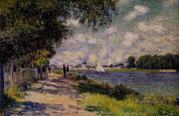  Argenteuil Canvas - The Seine at Argenteuil Claude Monet